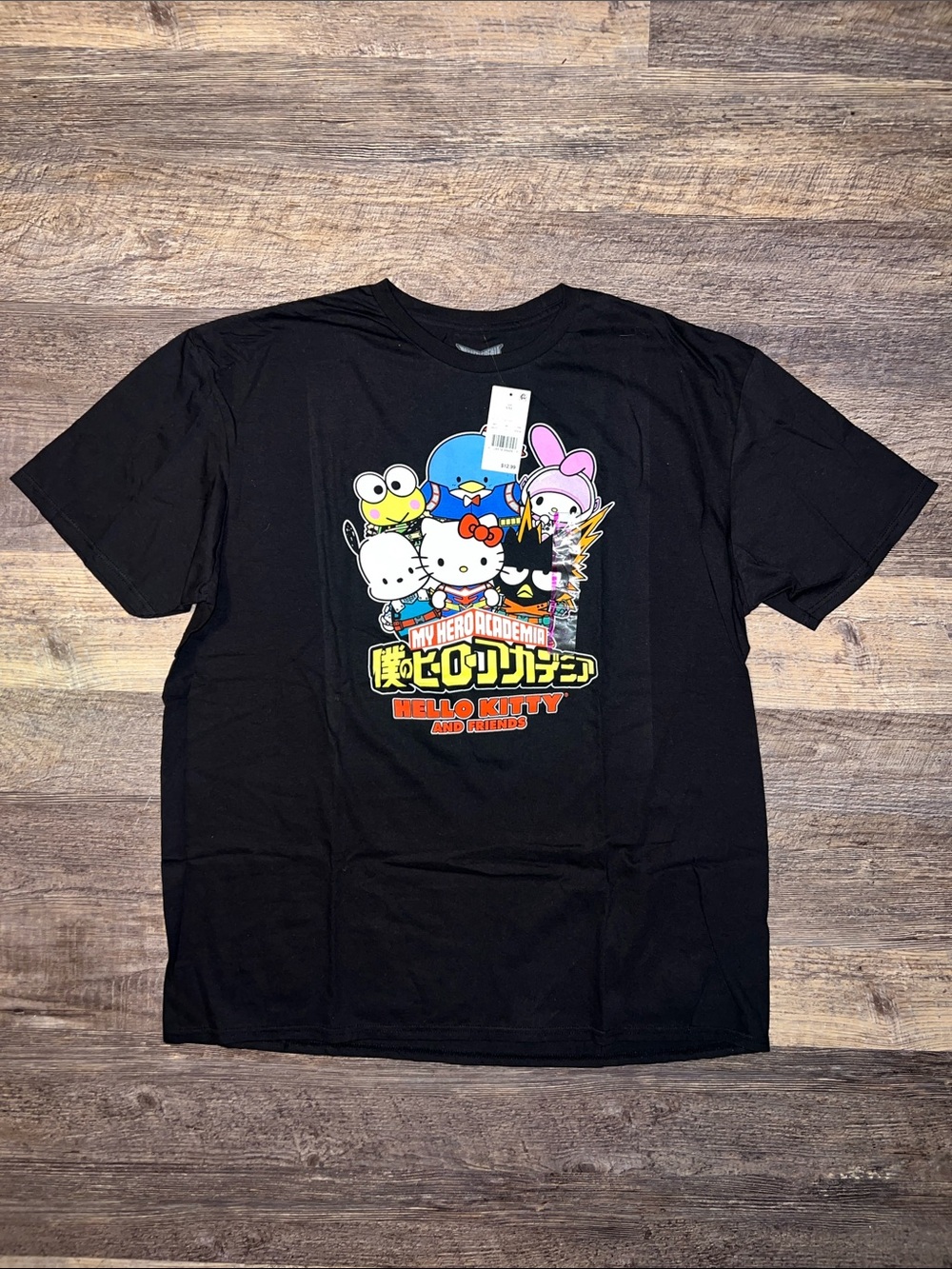 Hot Topic Black Hello Kitty x My Hero Academia Graphic Tee - Multicolor